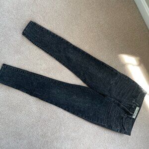 Black Acid Wash High-waisted Gap Jeans